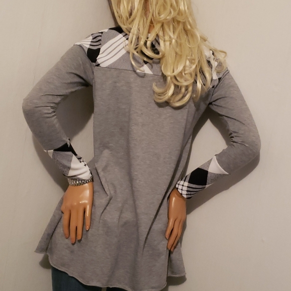 NWOT VINTAGE BUFFALO PRINT DRESS TOP SIZE SMALL - Picture 2 of 9